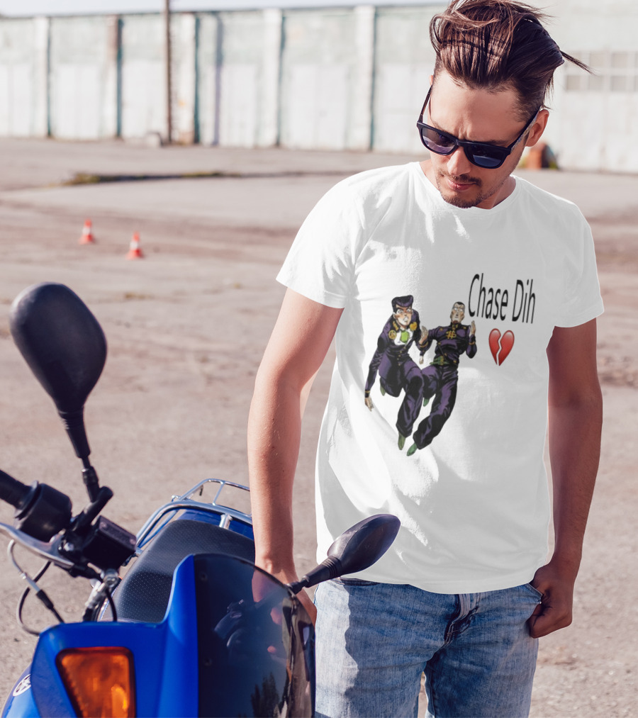Jojo's Bizarre Adventure Chase Dih Heart Broken Iconic Characters Jump Action T-Shirt