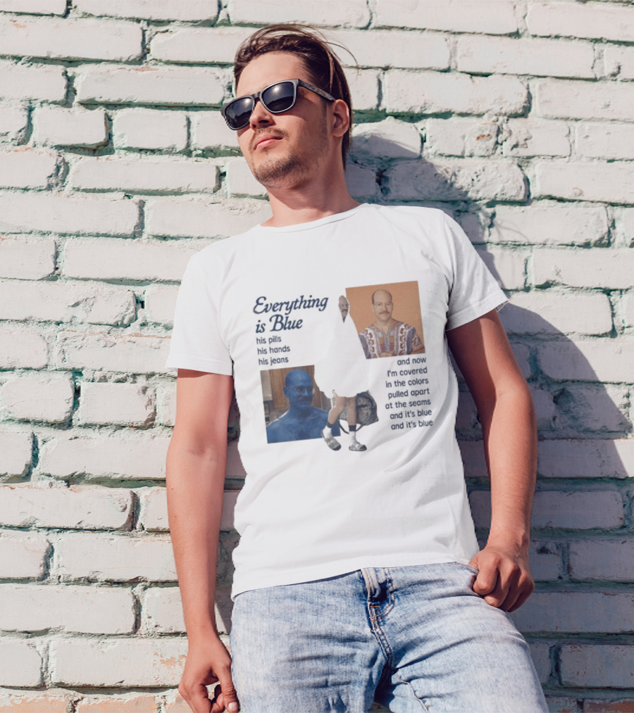 Tobias Funke David Cross Everything Is Blue Covered In The Colors Pulled Apart At The Seams T-Shirt