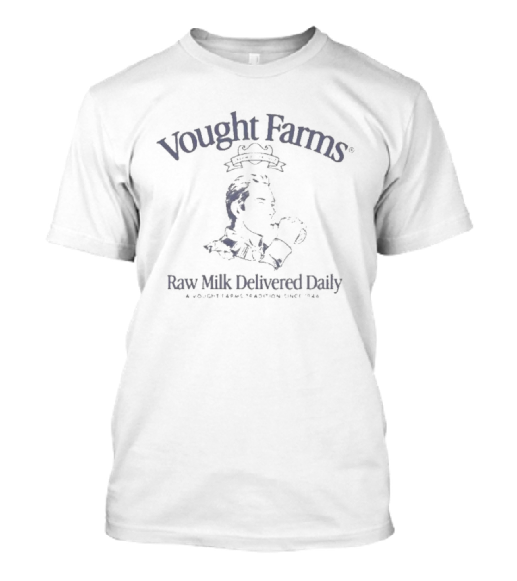 Vought Farms Raw Milk Delivered Daily Retro Vintage Style T-Shirt