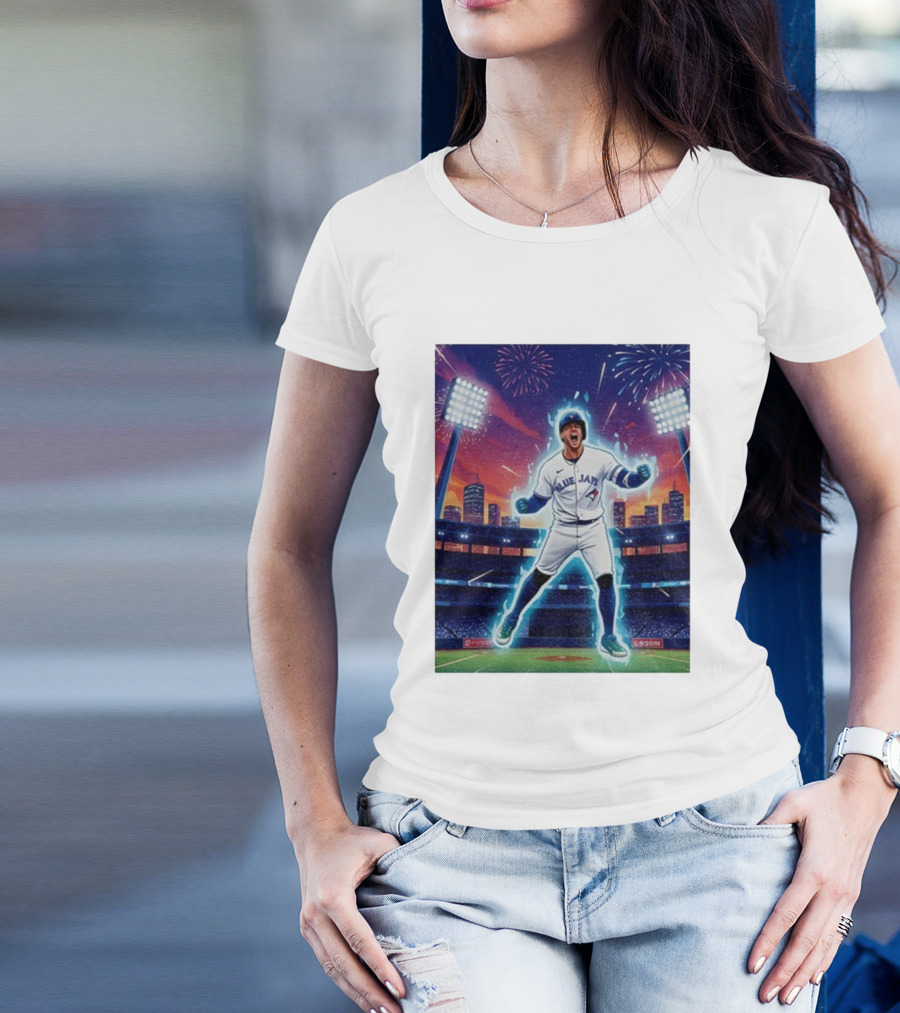 George Springer Blue Jays Fireworks Stadium Celebration Springer Dinger T-Shirt