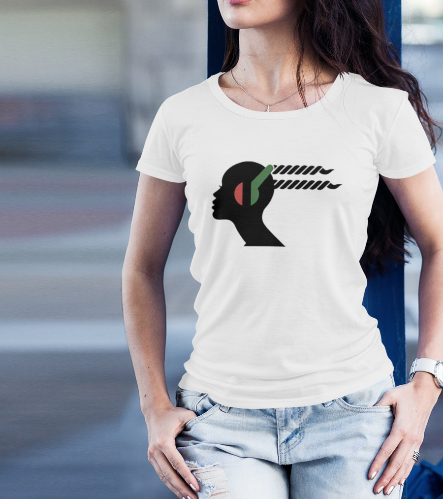 Jeffrey Wright Highest 2 Lowest Stackin’ Hits Records Silhouette With Headphones T-Shirt