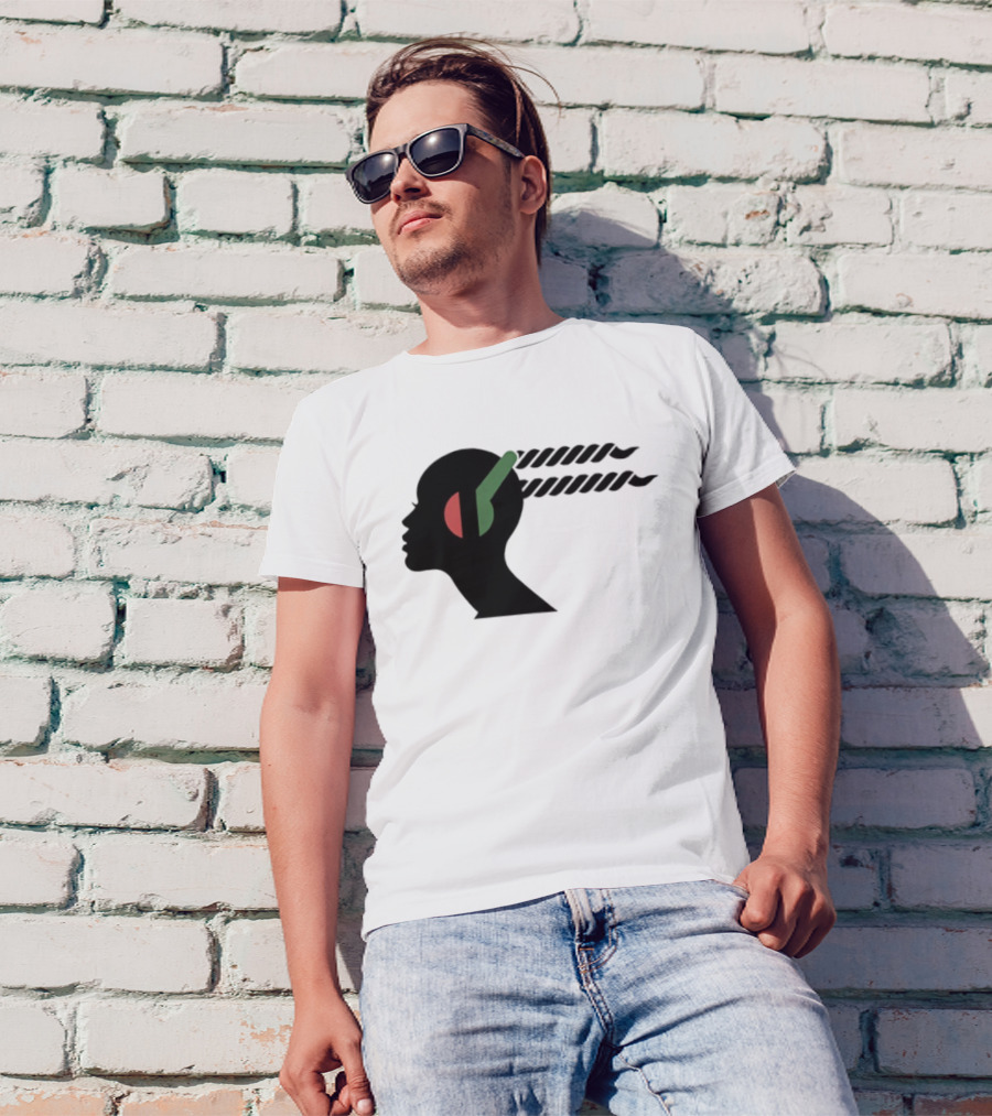 Jeffrey Wright Highest 2 Lowest Stackin’ Hits Records Silhouette With Headphones T-Shirt