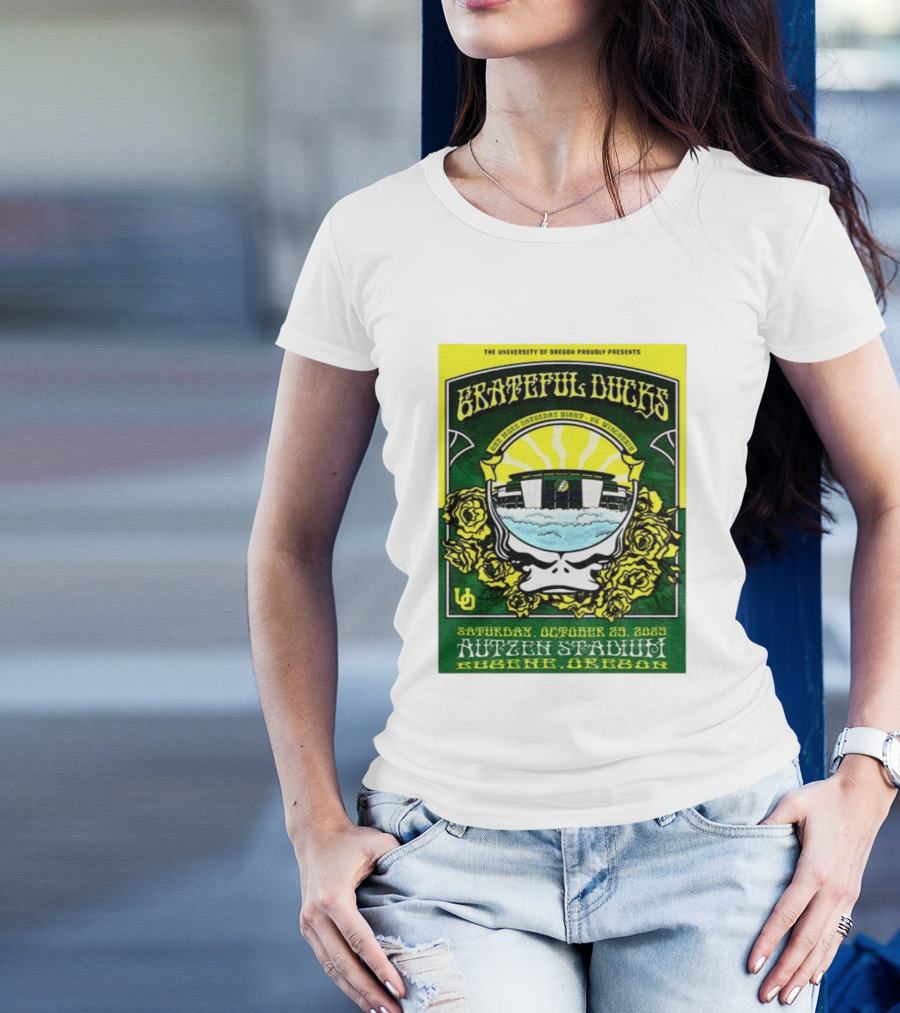 University Of Oregon Grateful Ducks One More Saturday Night Vs Wisconsin October 25 2025 Autzen Stadium Eugene T-Shirt