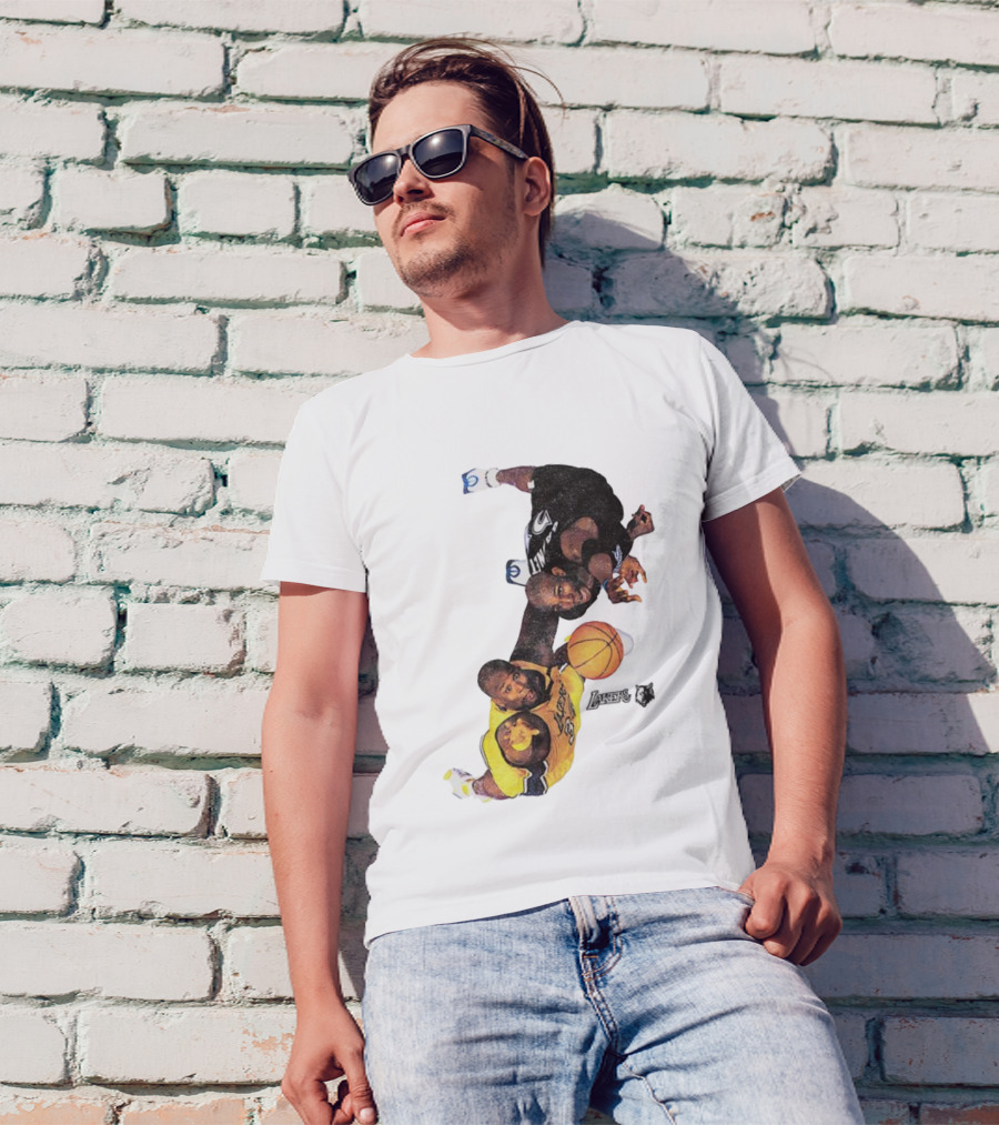 Kobe Bryant Los Angeles Lakers Kevin Garnett Minnesota Timberwolves NBA Vintage Rivalry T-Shirt