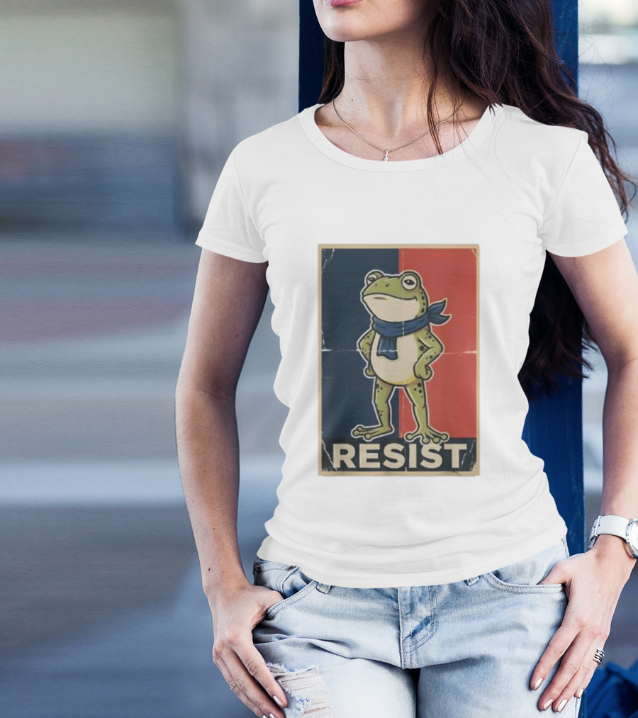 Resist Frog Stand No Kings Day T-Shirt