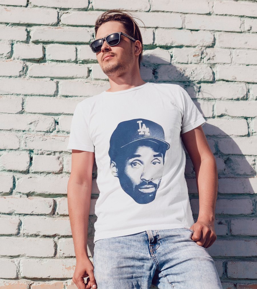 Kobe Bryant Los Angeles Dodgers MLB Vintage Big Face T-Shirt