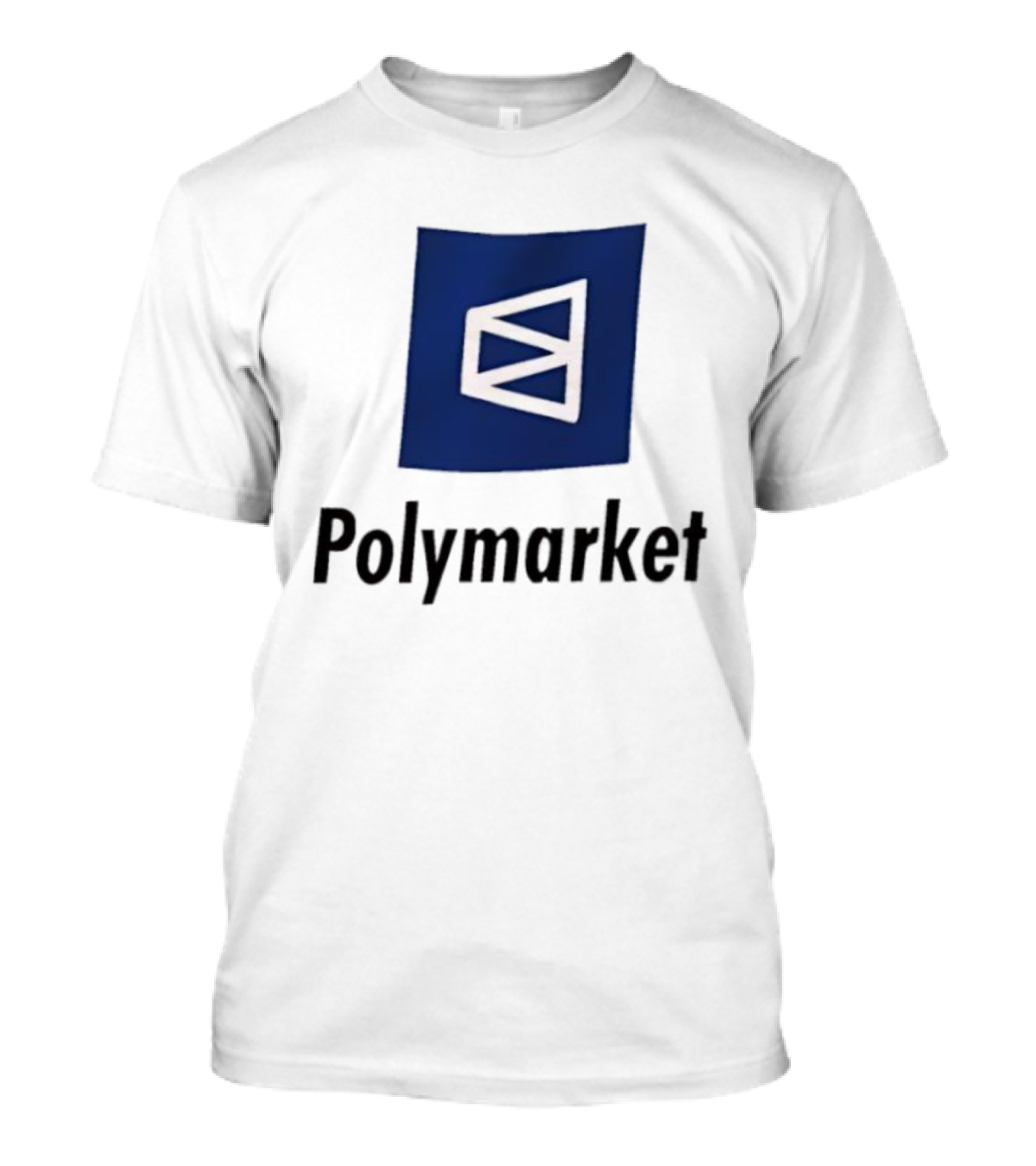 Polymarket Prediction Market Symbol Blue Background T-Shirt