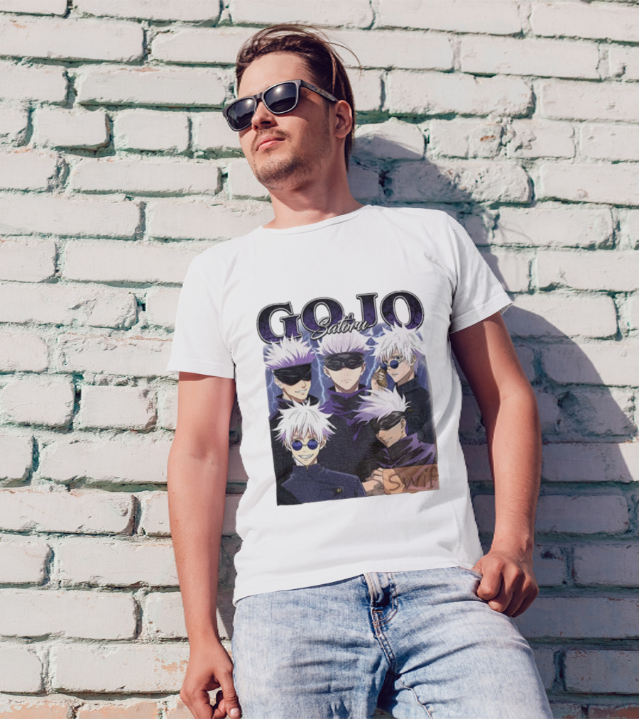 Gojo Satoru Jujutsu Kaisen Characters Anime Manga Fans T-Shirt