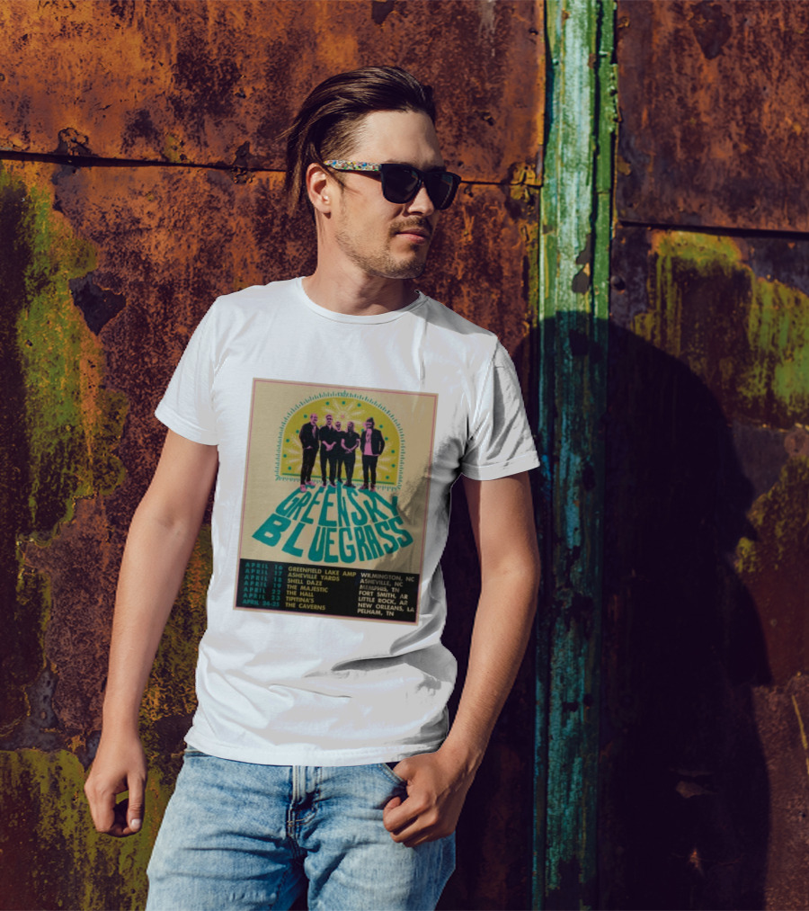 Greensky Bluegrass Tour 2026 Wilmington Asheville Memphis Fort Smith New Orleans Pelham T-Shirt