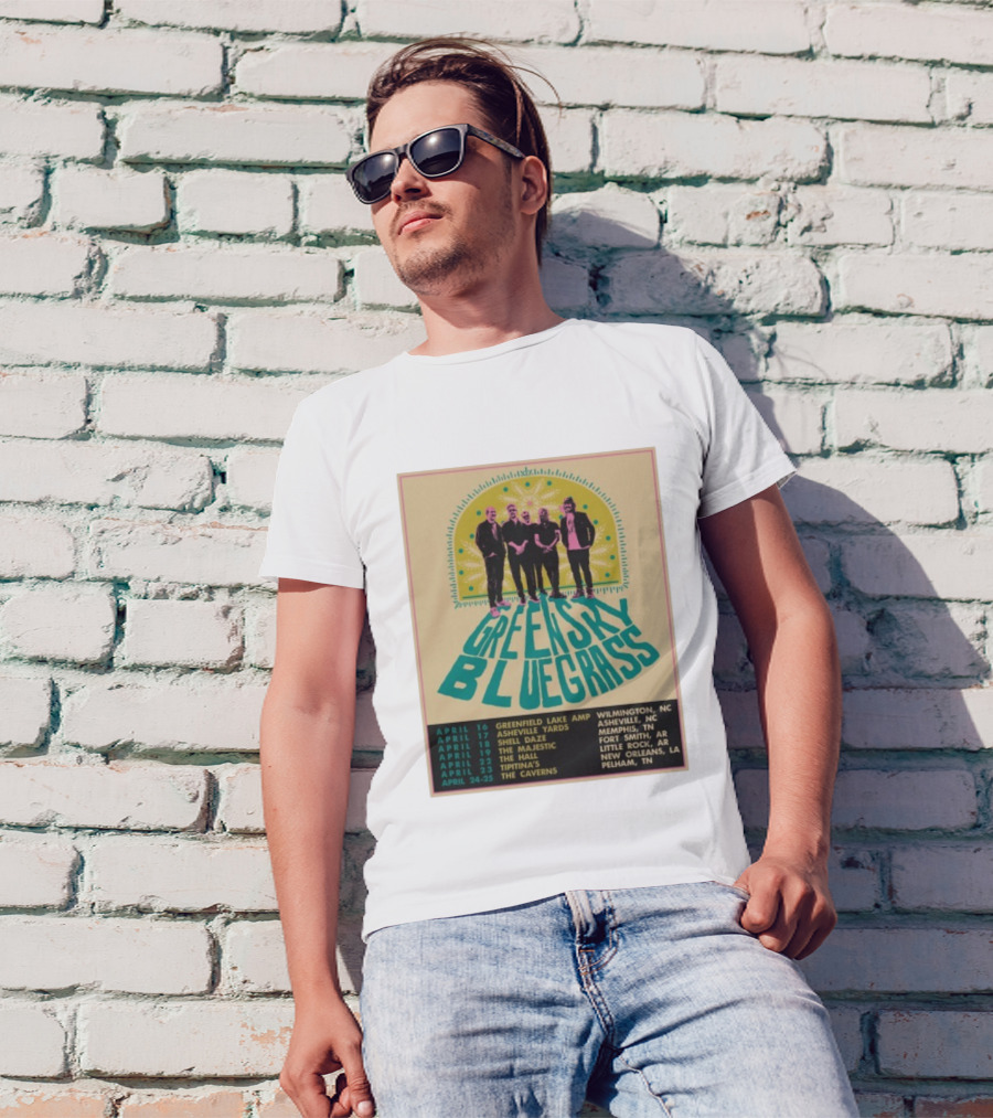 Greensky Bluegrass Tour 2026 Wilmington Asheville Memphis Fort Smith New Orleans Pelham T-Shirt
