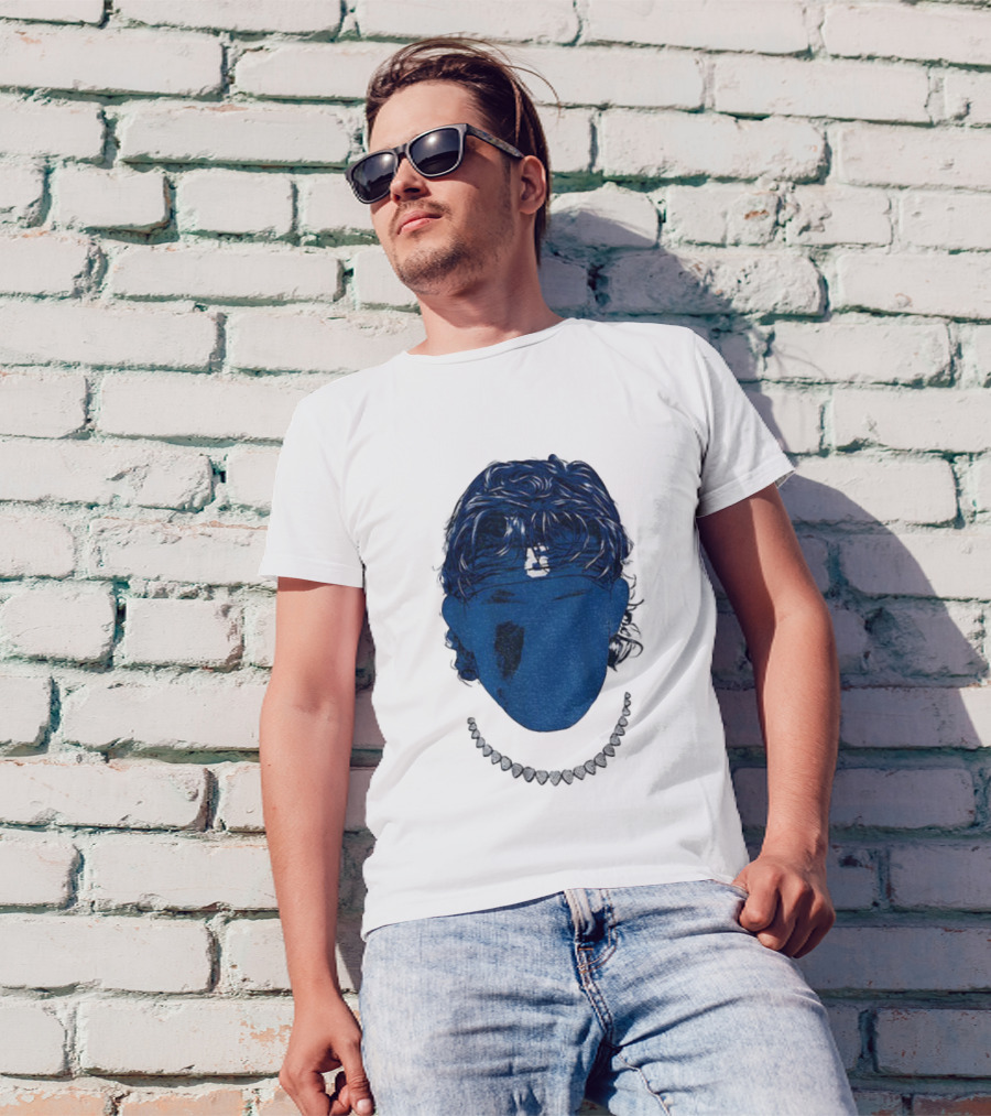 Jaxson Dart Blue Face New York Giants NFL Football 2025 T-Shirt