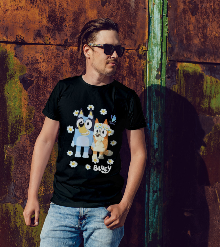 Bluey Flowers And Friends Playful Blossom Adventure T-Shirt