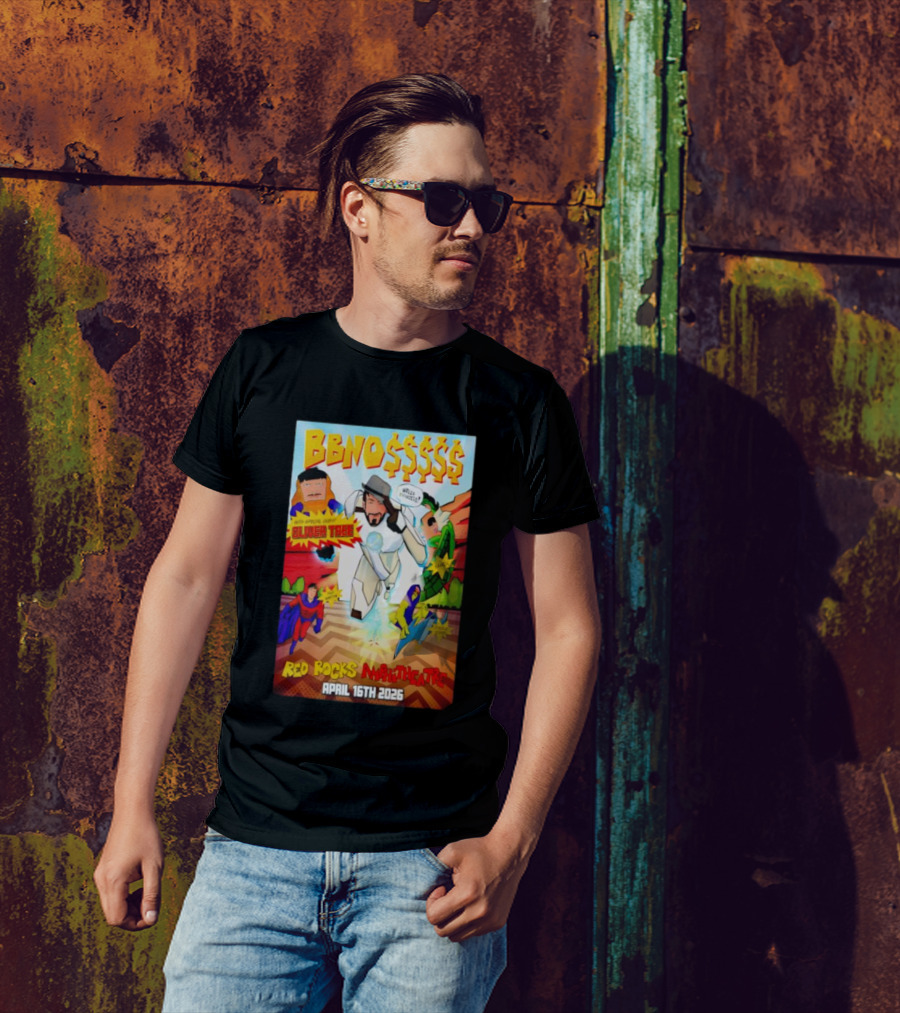 BBNO$ Tour Red Rocks Amphitheatre April 16 2026 With Special Guest Oliver Tree T-Shirt