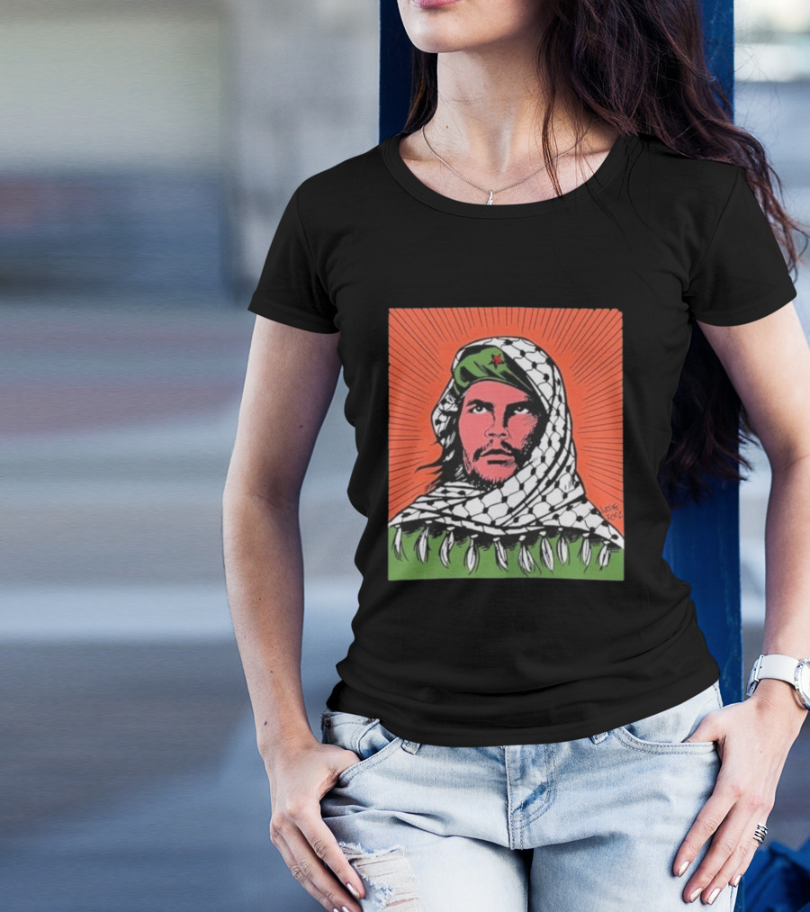 Che Guevara Keffiyeh Artistic Illustration By Latuff 2002 T-Shirt