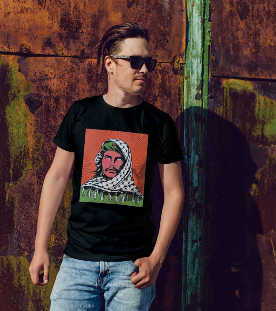 Che Guevara Keffiyeh Artistic Illustration By Latuff 2002 T-Shirt