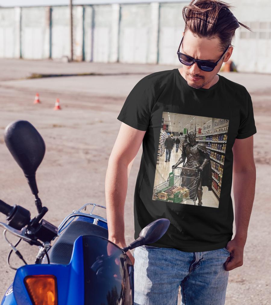 Sauron Shopping Adventure In Grocery Aisle T-Shirt