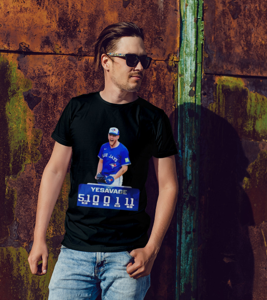 Trey Yesavage Toronto Blue Jays MLB Player World Series 2025 5.1 IP 0 H 1 R 11 K T-Shirt