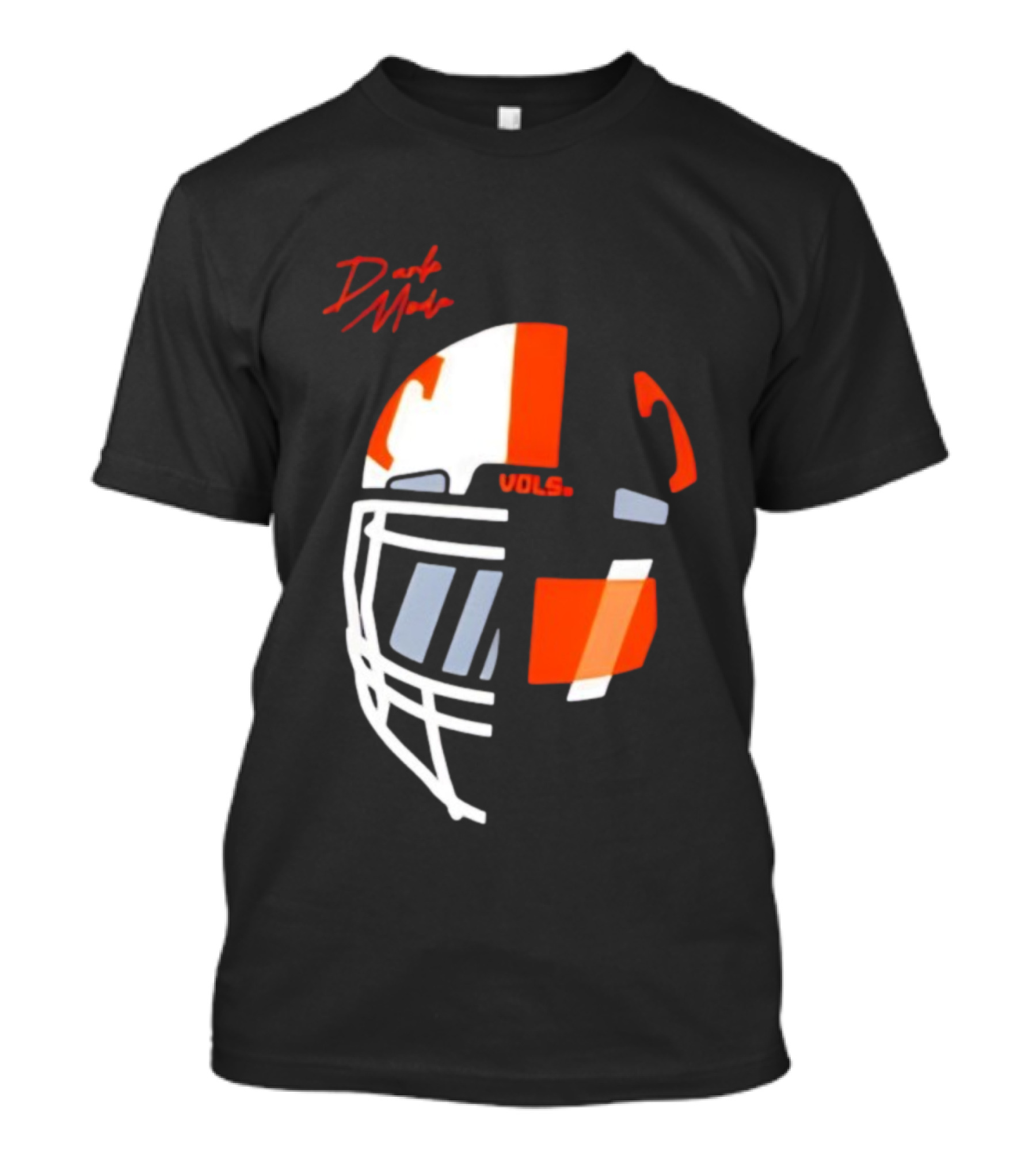 Dark Mode Vols Tennessee Volunteers Football Helmet T-Shirt