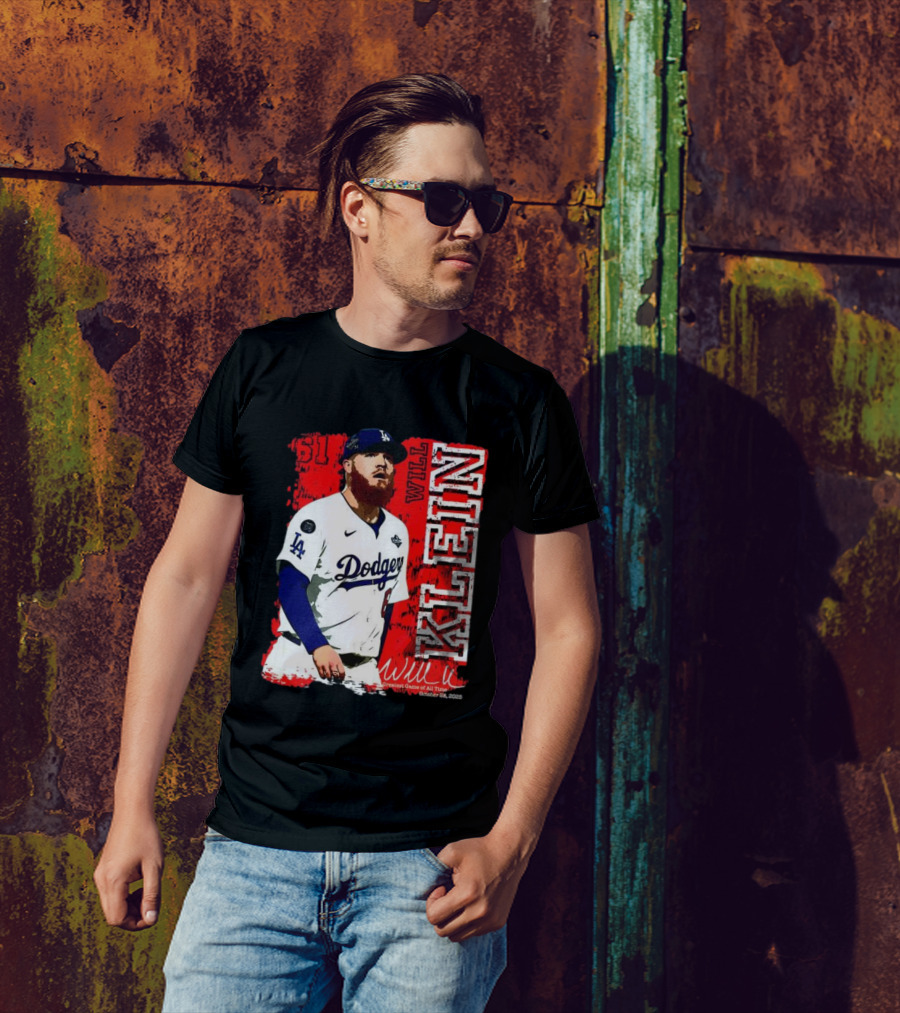 Will Klein Los Angeles Dodgers Number 61 Greatest Game Of All Time 2025 Signature T-Shirt
