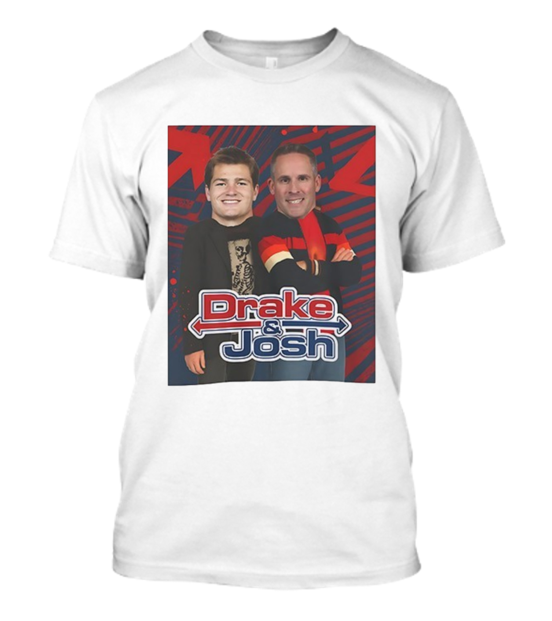Drake And Josh New England Patriots Maye McDaniels Caricature T-Shirt