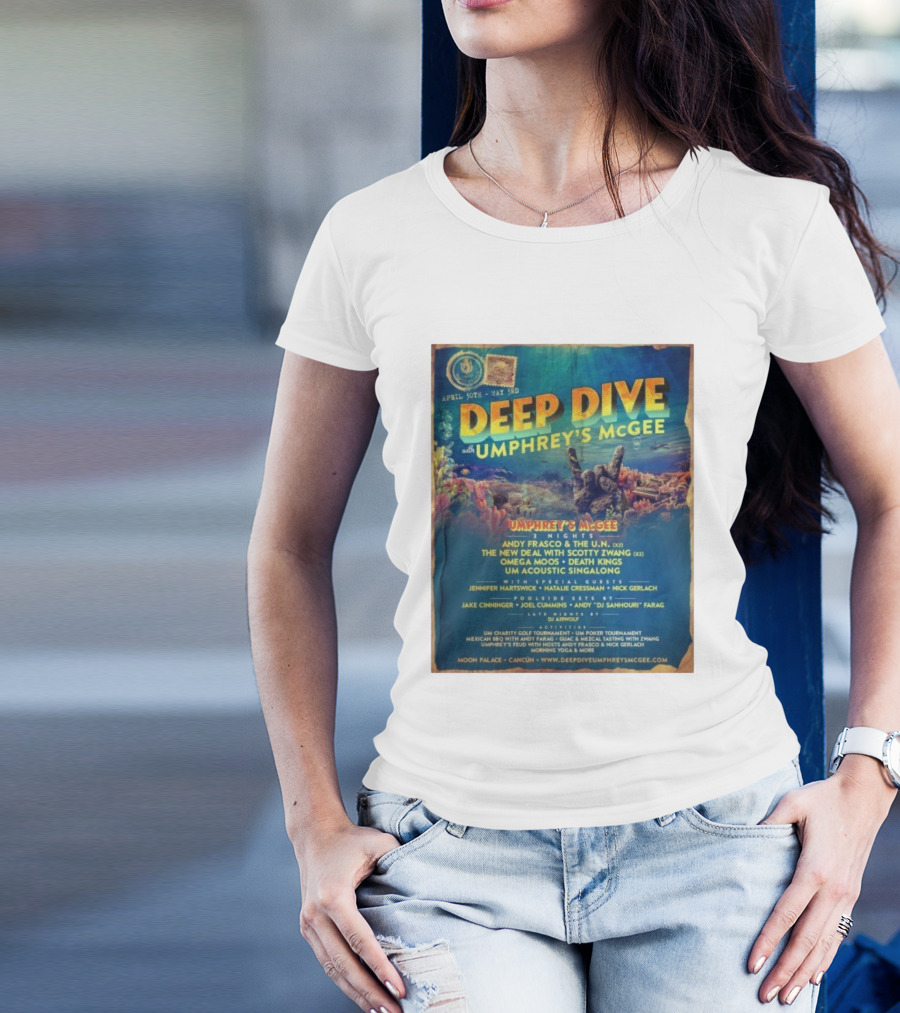 Deep Dive With Umphrey's McGee Cancun April 30th-May 3rd Moon Palace Events T-Shirt