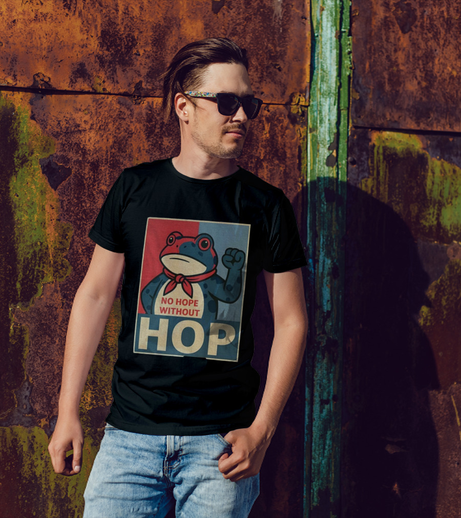 No Hope Without Hop Frog Resist Portland Anti Trump Anti Fascism T-Shirt