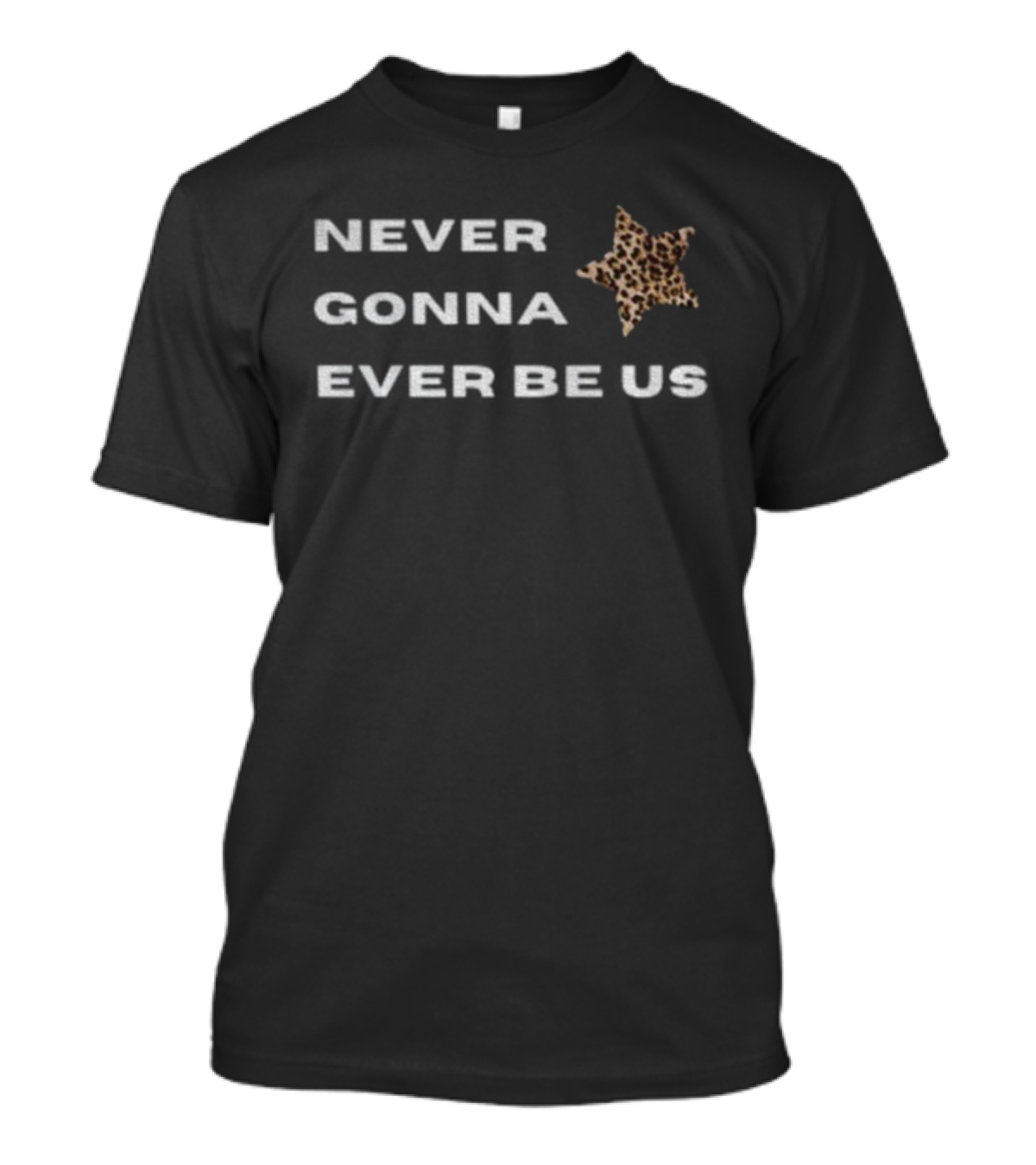 Tate McRae Run For The Hills Never Gonna Ever Be Us Leopard Star T-Shirt