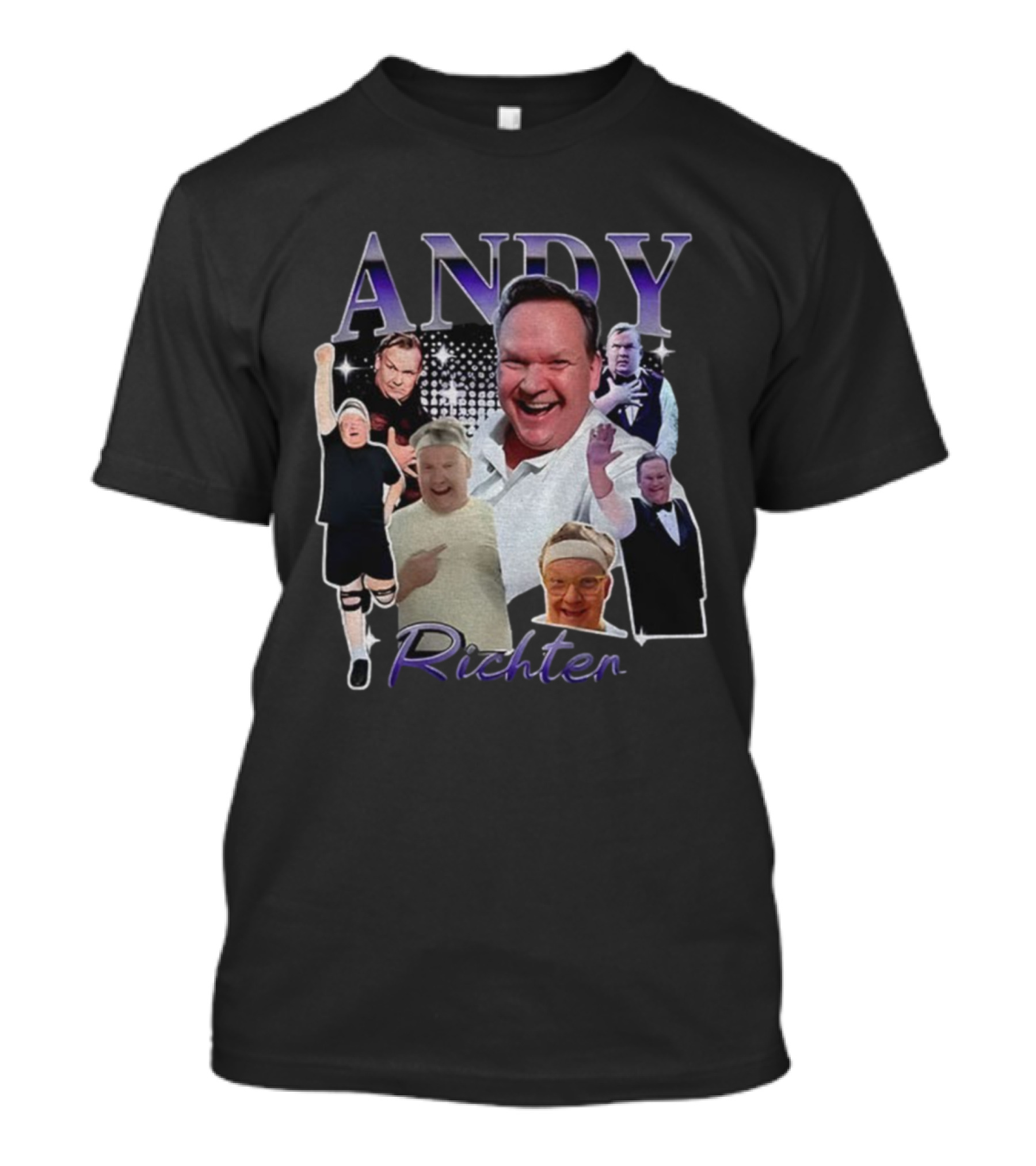 Andy Richter Collage Variety Expressions Laughter And Performance T-Shirt