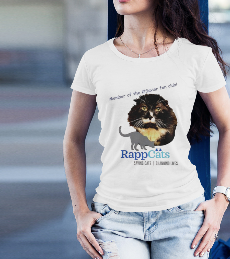 RappCats Member Of The Savior Fan Club Saving Cats Changing Lives T-Shirt