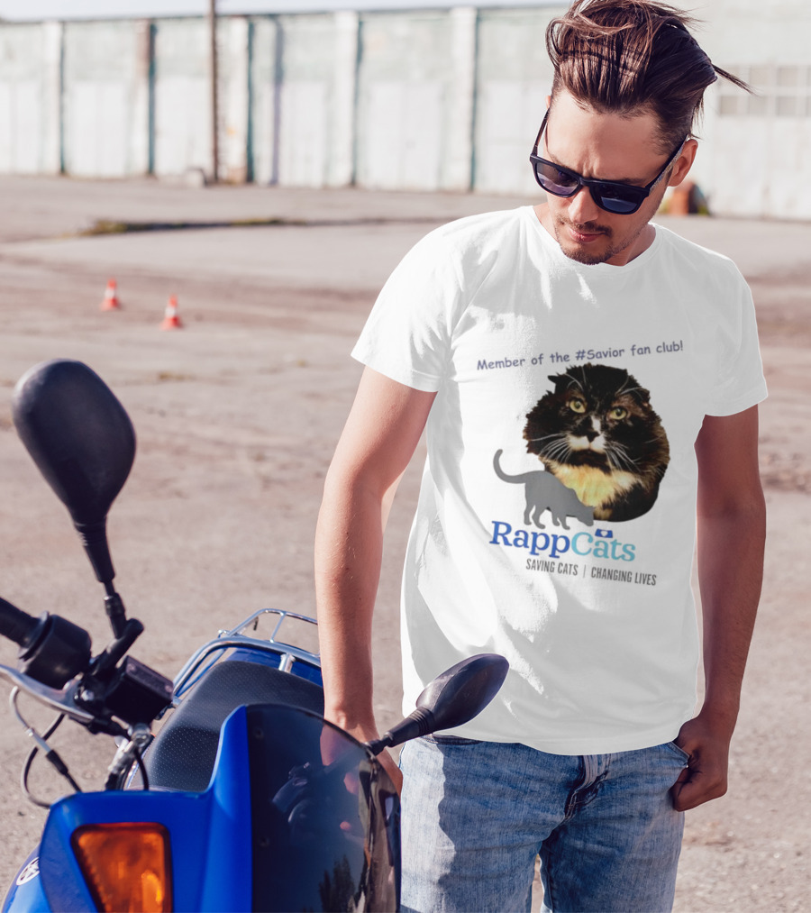 RappCats Member Of The Savior Fan Club Saving Cats Changing Lives T-Shirt