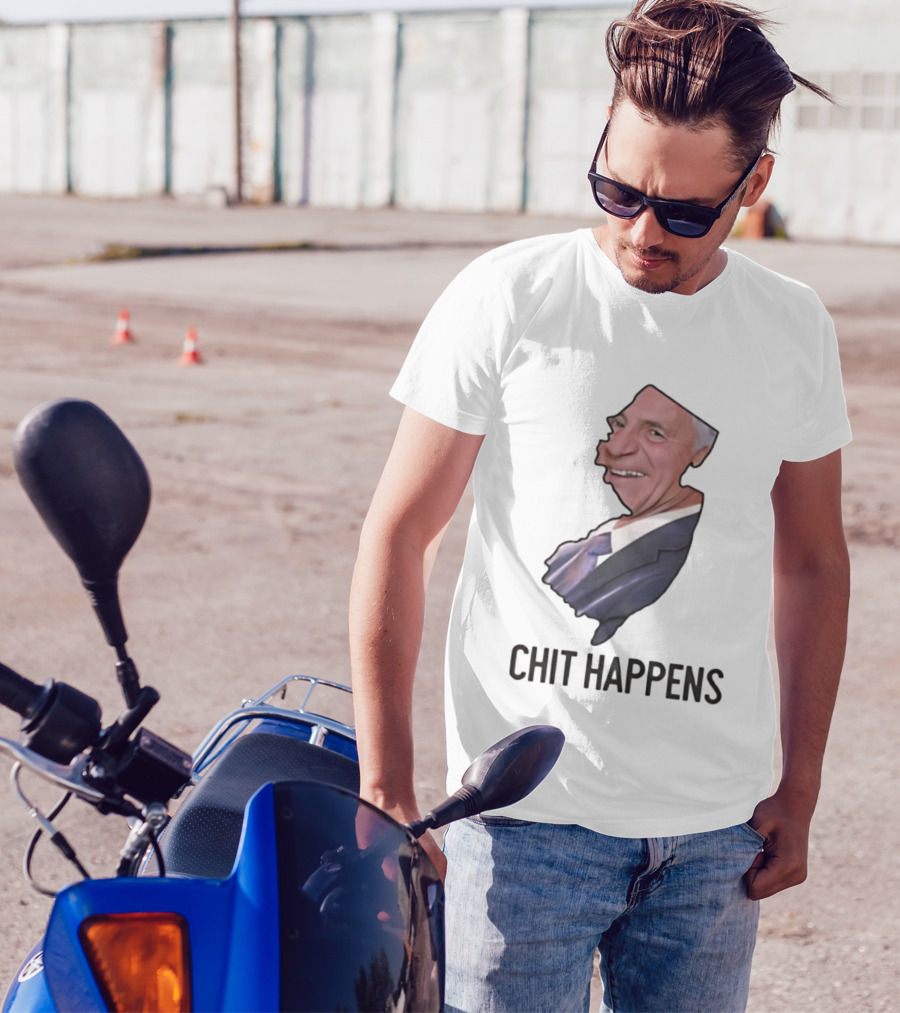 New Jersey Map Caricature Chit Happens T-Shirt