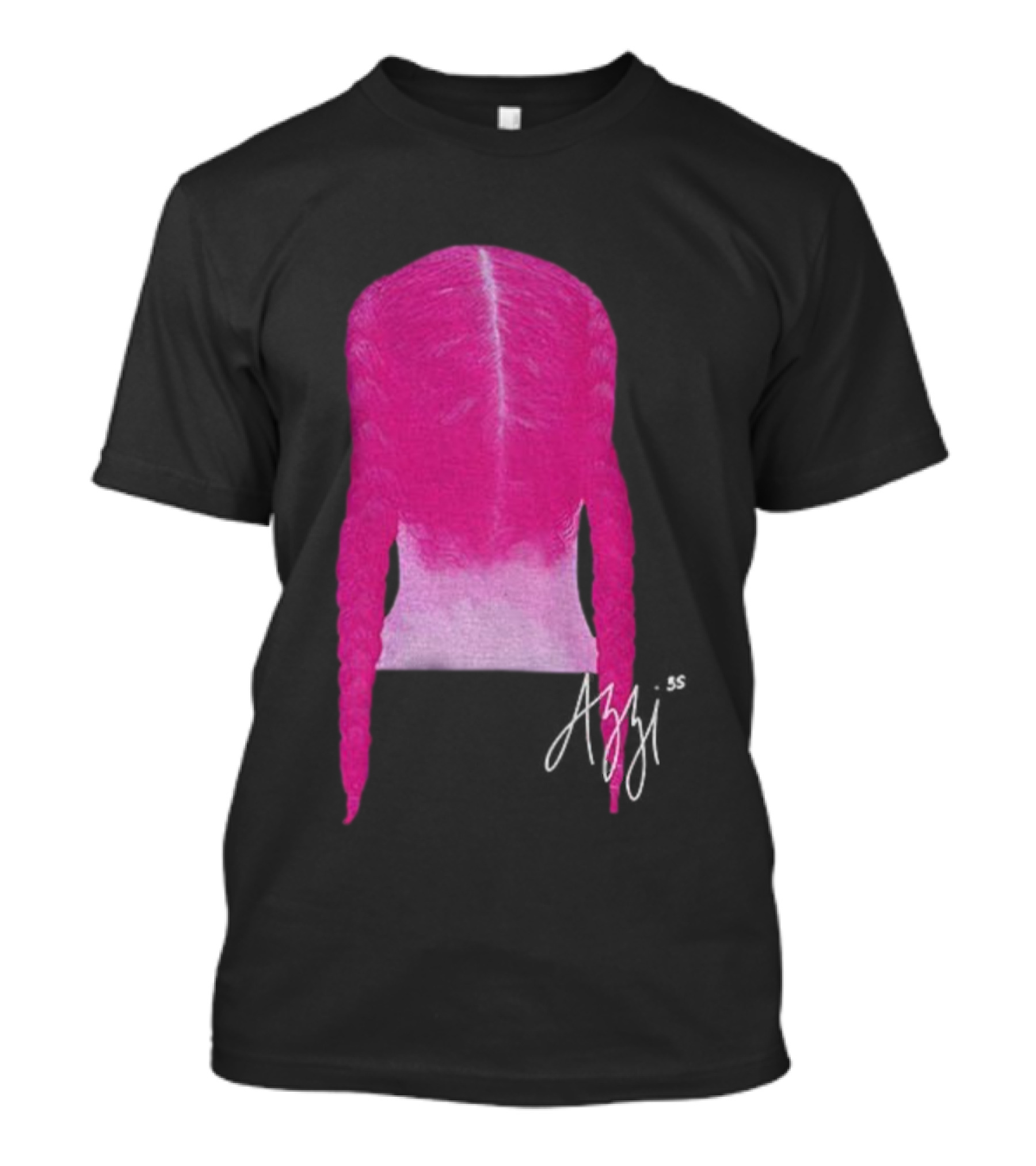 Azzi Fudd Iconic Pink Braid Signature T-Shirt