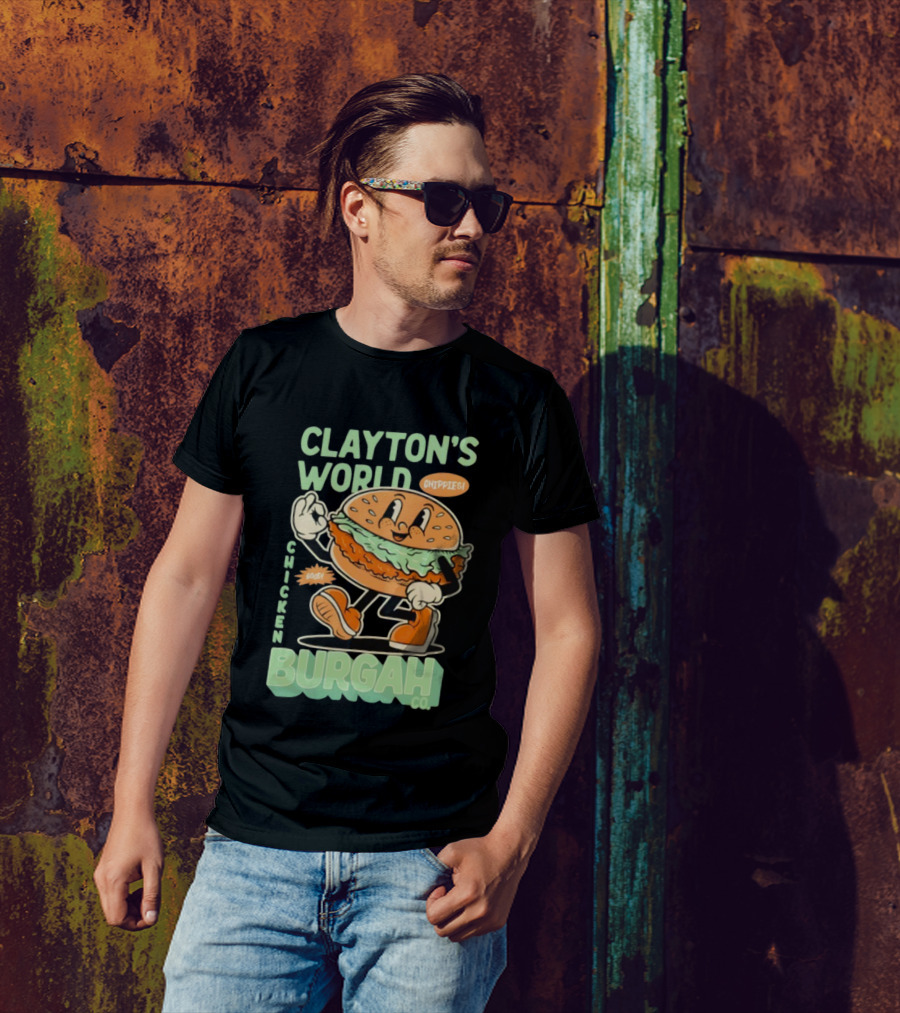 Clayton's World Chicken Burgah Co Chippies Good! T-Shirt