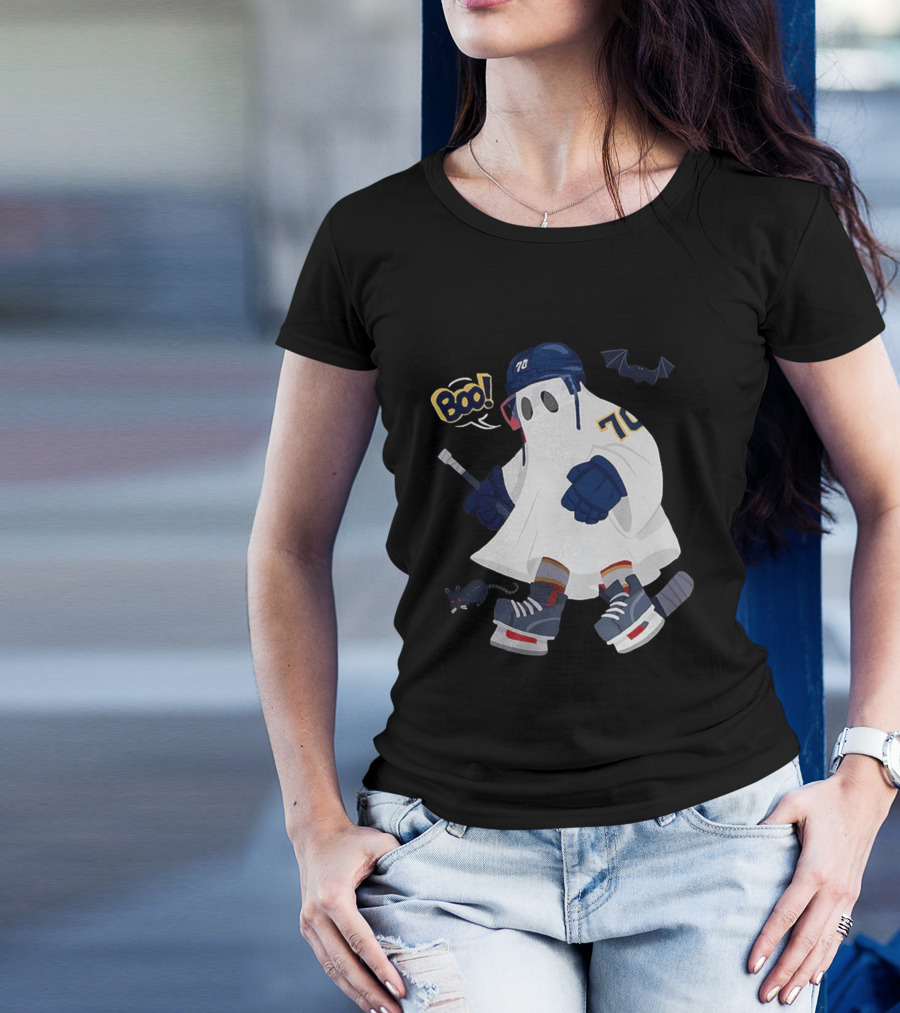 Florida Panthers NHL Halloween Boo Hockey Ghost 70 T-Shirt