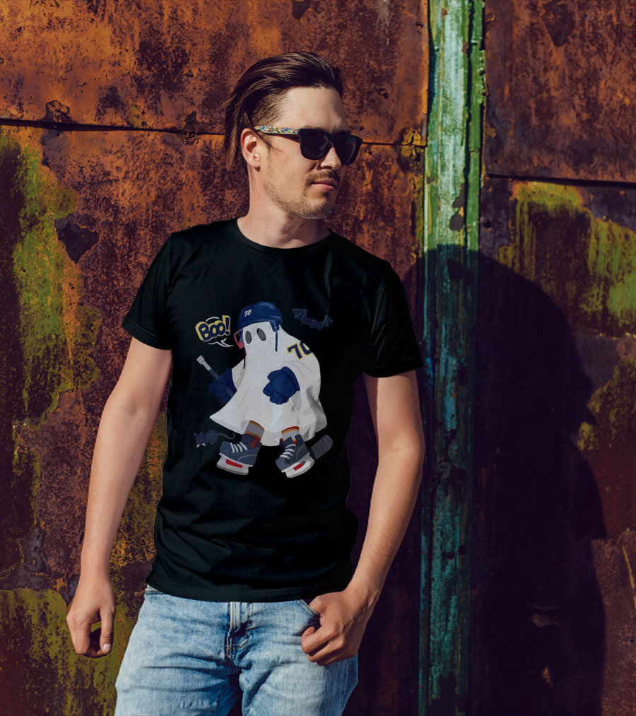 Florida Panthers NHL Halloween Boo Hockey Ghost 70 T-Shirt