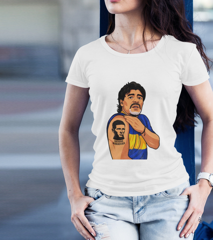 Elliot Anderson Geordie Maradona Tattoo Icon Illustration T-Shirt