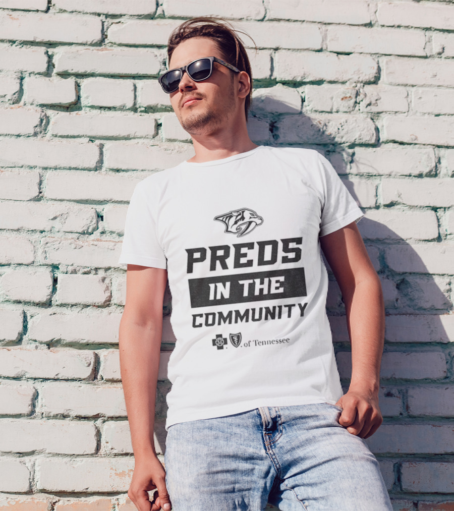Preds In The Community Nashville Predators 2025 Tennessee T-Shirt