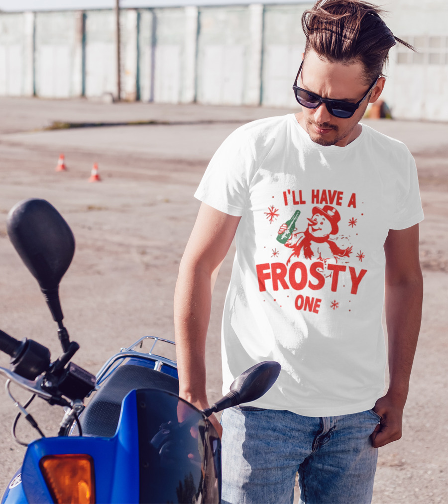 I’ll Have A Frosty One Snowman Christmas 2025 T-Shirt
