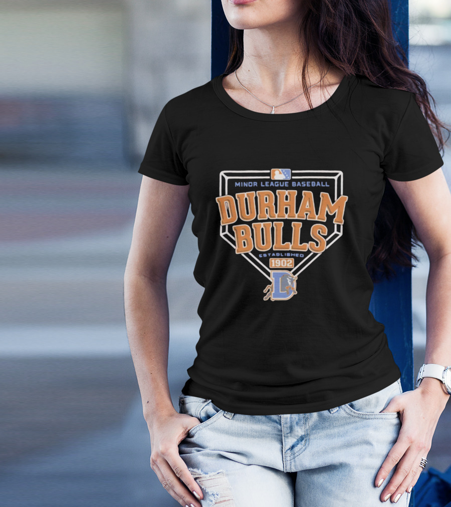 Durham Bulls Minor League Baseball 1902 Milb Established T-Shirt