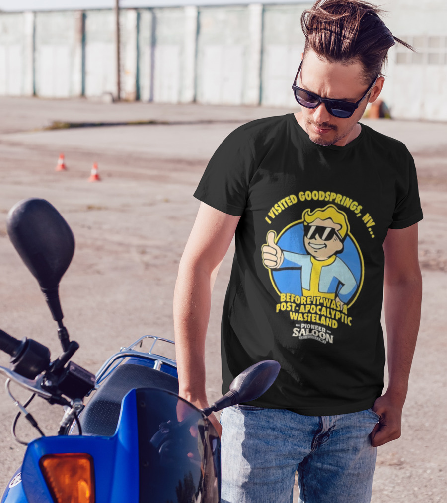 Vault Boy Thumbs Up Goodsprings NV Pre-Apocalypse Wasteland Explorer T-Shirt