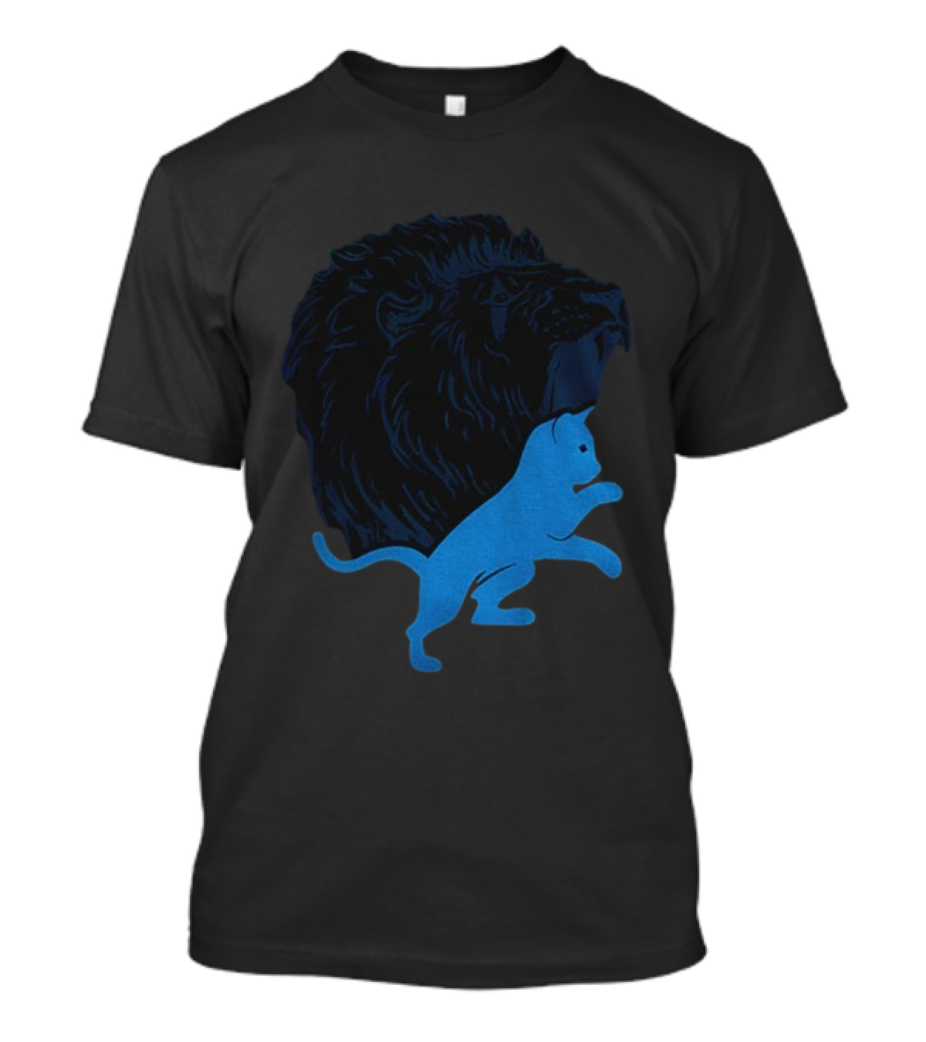 Detroit Lions National Cat Day NFL Football 2025 Iconic Lion And Cat T-Shirt