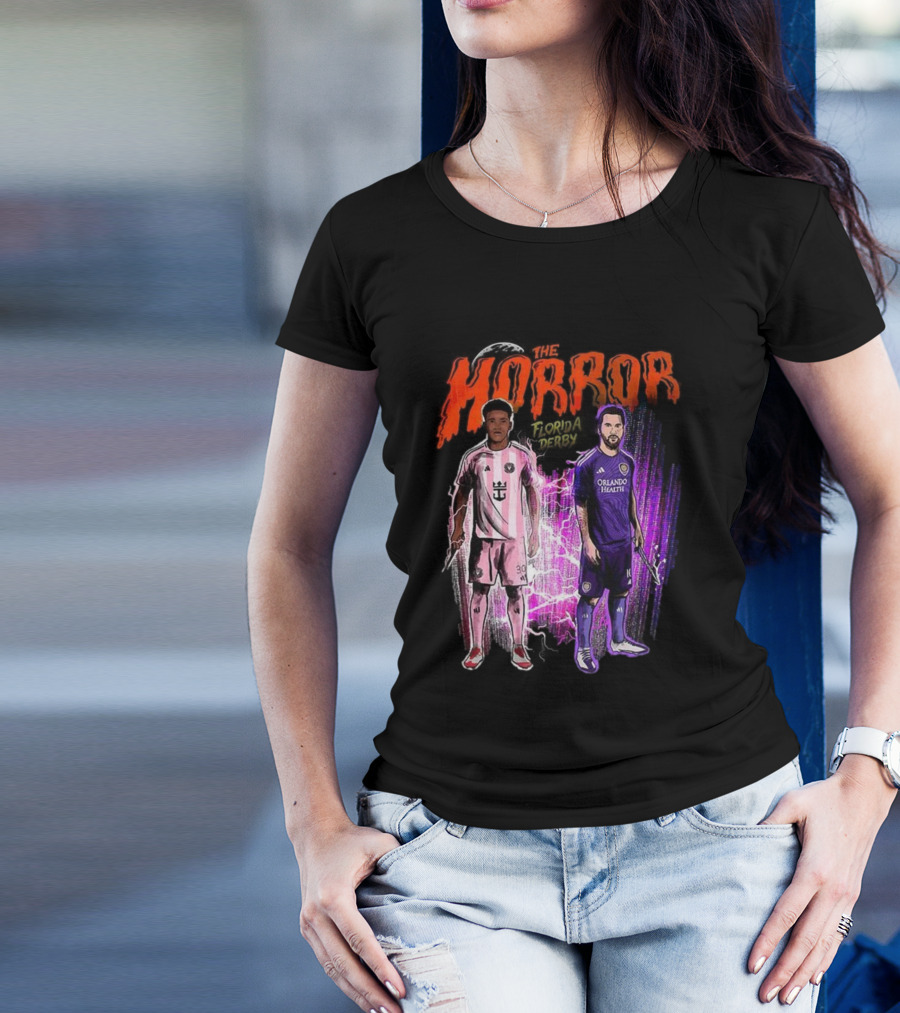 Florida Derby Horror Halloween With Miami And Orlando Players T-Shirt