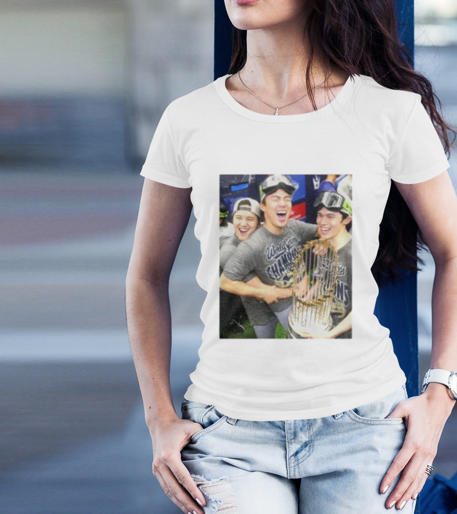 Los Angeles Dodgers World Series Champions 2025 Celebration Moment T-Shirt