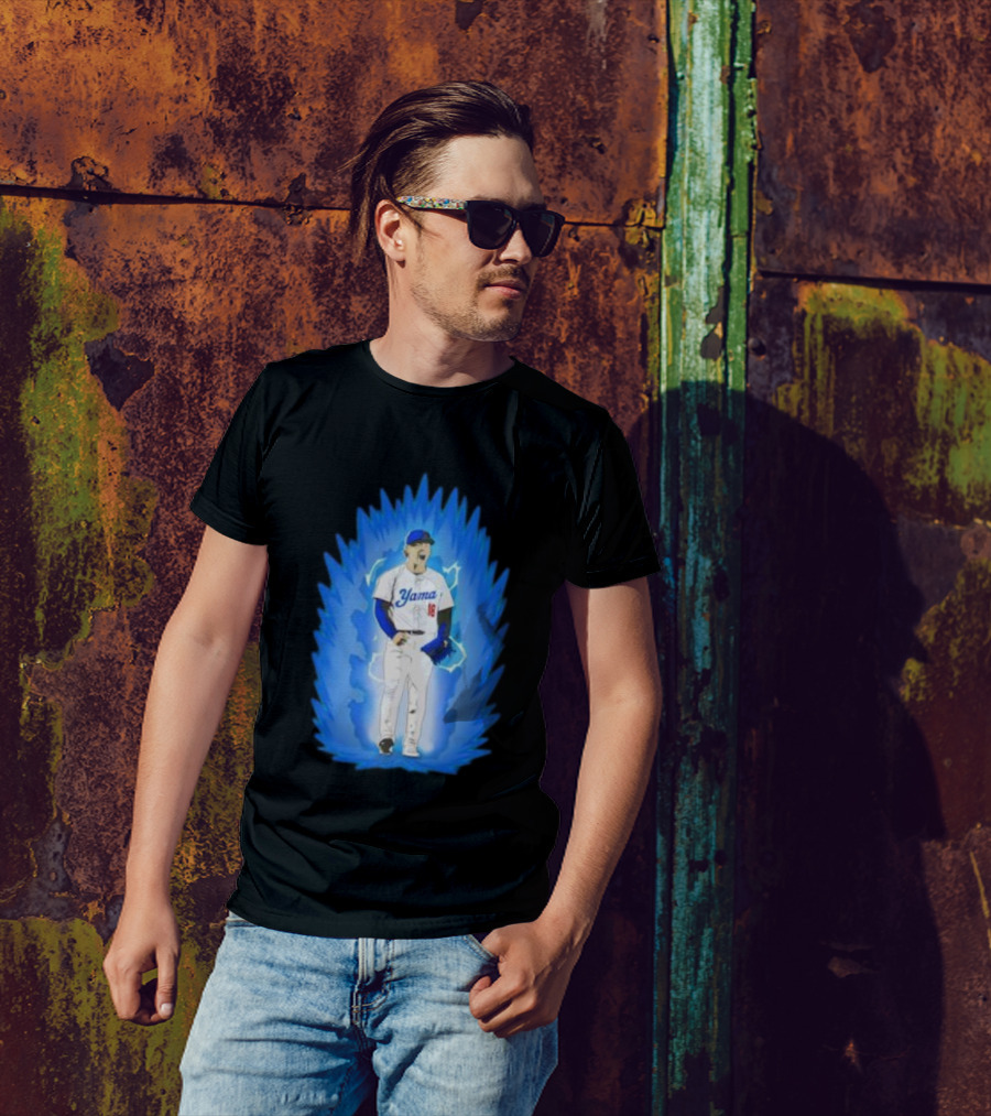 Yoshinobu Yamamoto Super Saiyan Yama 18 Los Angeles Dodgers T-Shirt