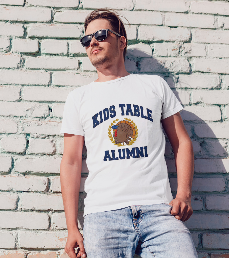 Kids Table Alumni Turkey Graduation Fun Thanksgiving T-Shirt