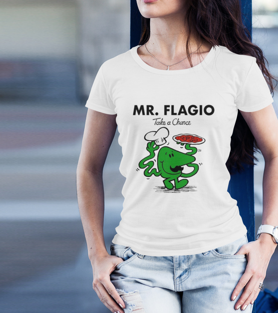 Mr. Flagio Take A Chance Chef Pizza T-Shirt