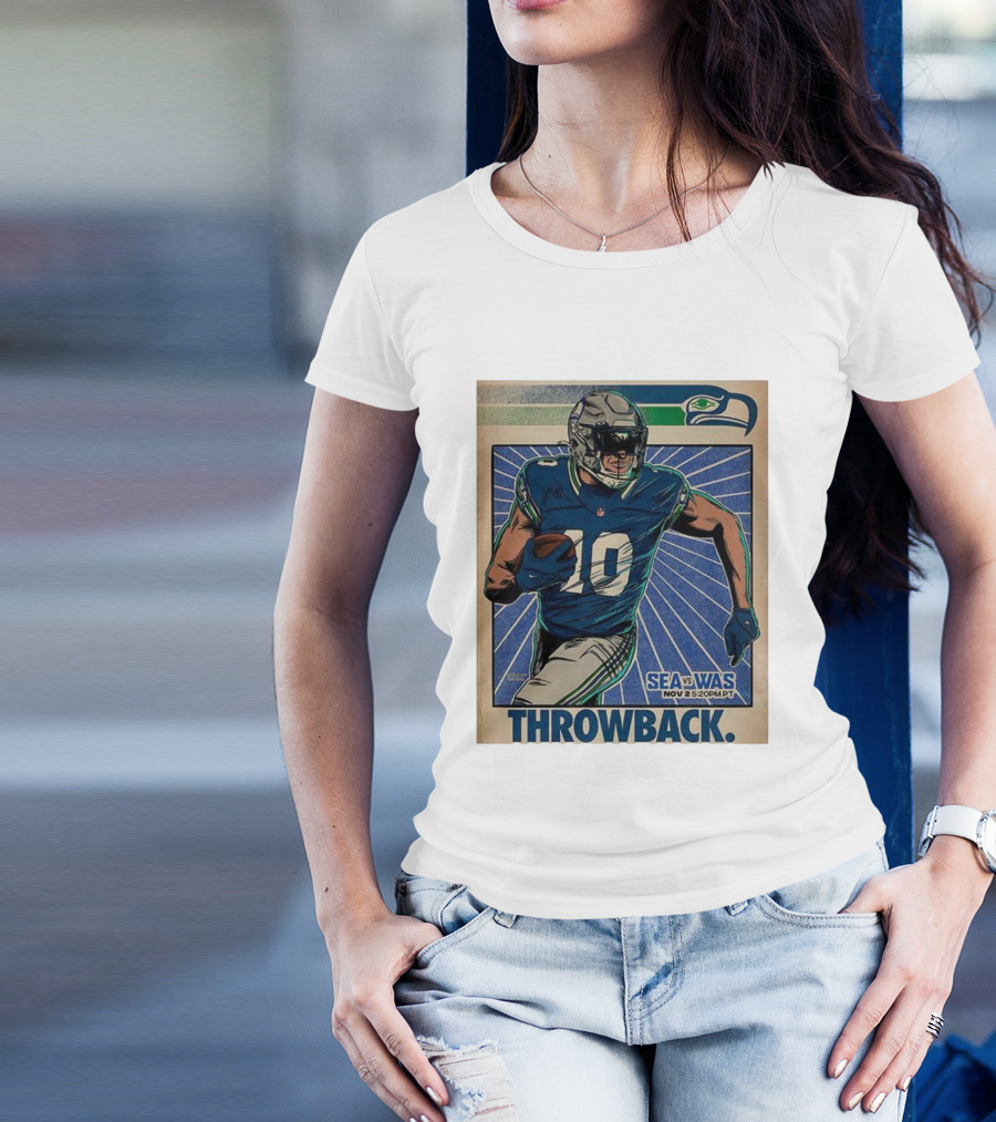 Seattle Seahawks Vs Washington Commanders Nov 2 Throwback NFL 2025 T-Shirt