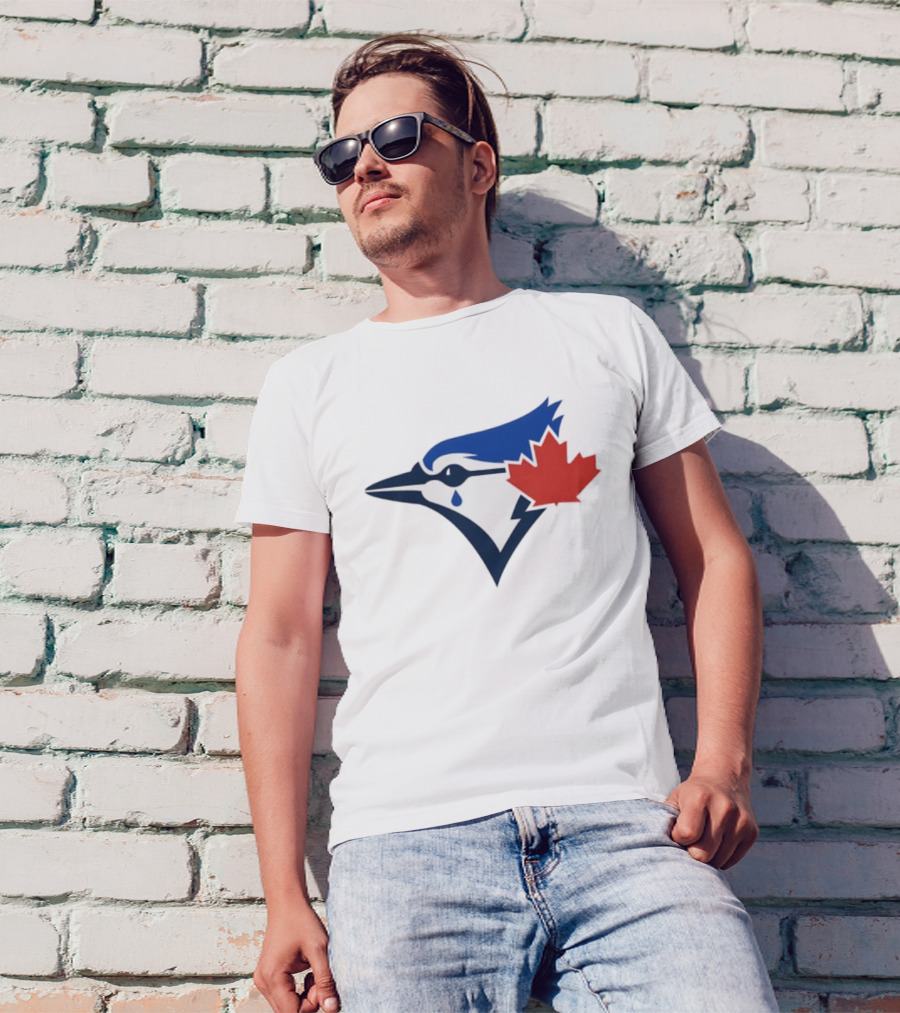 Toronto Blue Jays Maple Leaf Logo With Tear Drop T-Shirt