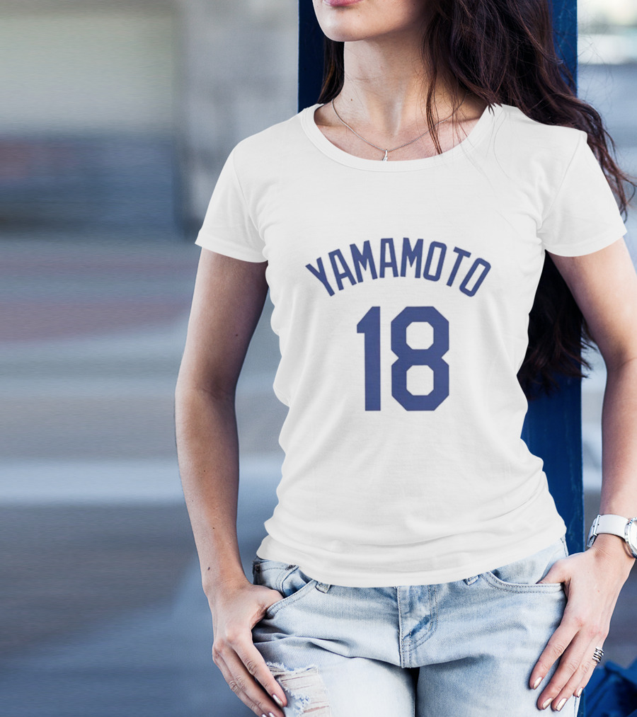 Yoshinobu Yamamoto 18 Los Angeles Dodgers MVP Cartoon T-Shirt