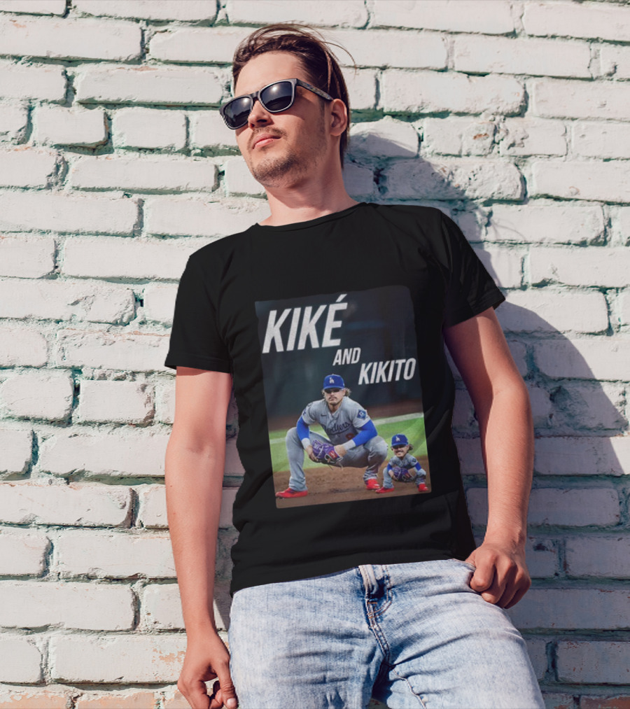 Dodgers Kiké And Kikito Photo T-Shirt
